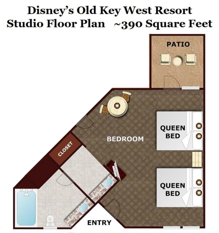 Disney'S Key West Resort Studio Room Sleeps 4 Орландо Екстер'єр фото